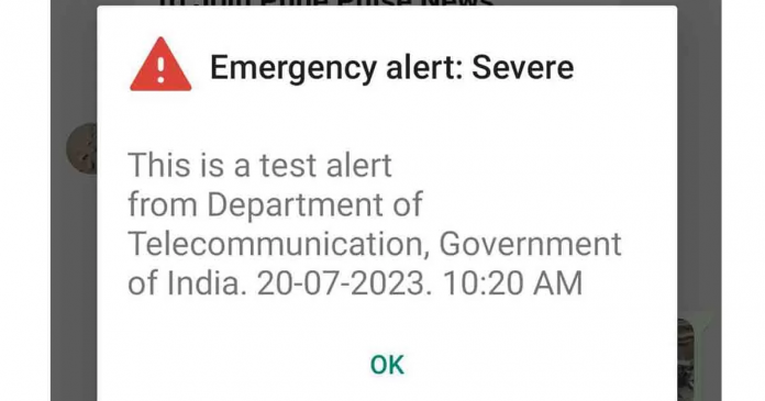 emergency alert message today