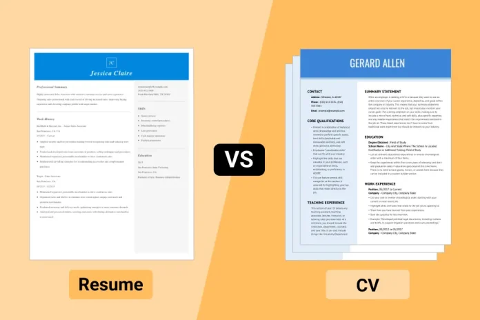 What is the Difference Between a CV and a Resume?